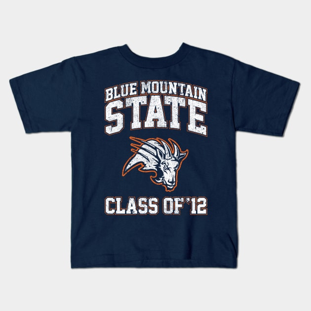 Blue Mountain State Class of 12 Kids T-Shirt by huckblade